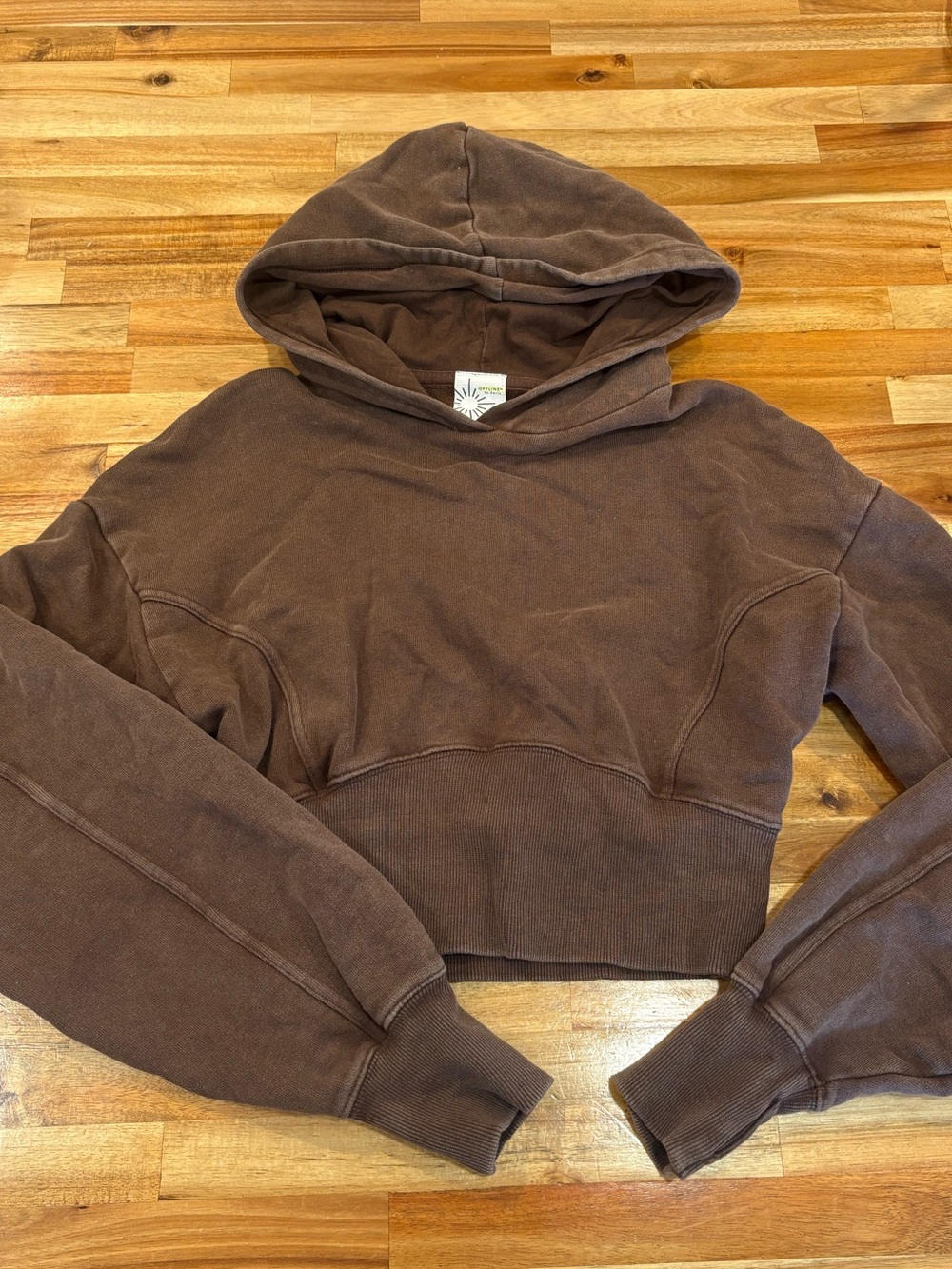Aerie brown cropped sweater